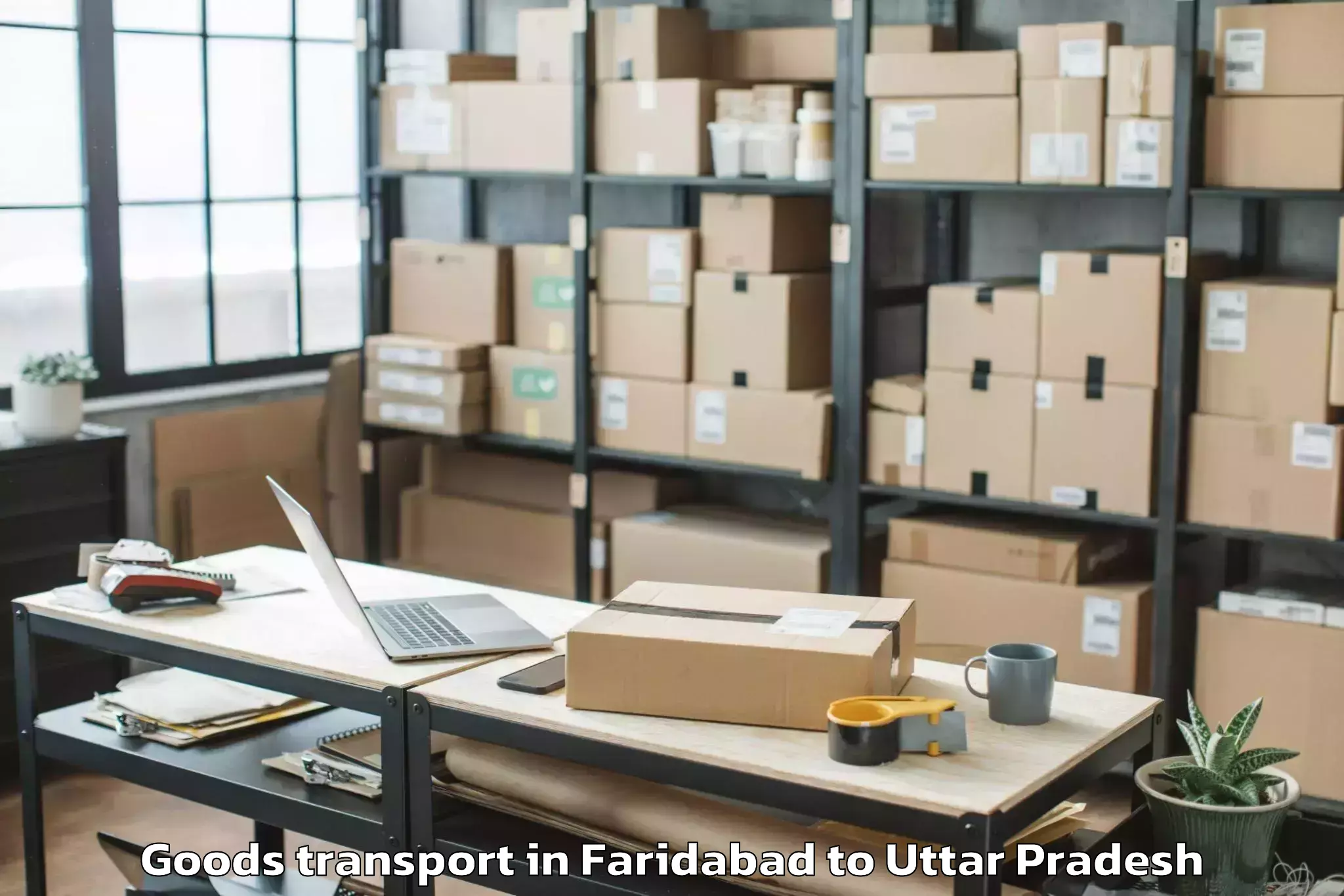 Top Faridabad to Phulpur Goods Transport Available